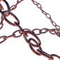 赛博朋克酸性风海报设计异形链条铁链元素免抠_PNG：