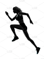 女人,慢跑,垂直画幅,短跑,阴影,运动员,仅成年人,田径运动员,运动,成年的