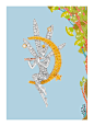 Fée Lumineuse胸针，白K金，黄K金，玫瑰金，黄色蓝宝石，钻石。Feminine figures系列，Van Cleef & Arpels梵克雅宝。