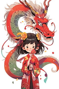 小鱼lynette采集到潮国创意chaopx-AI龙年形象