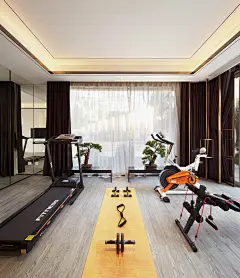 共生从化别墅地下室健身室