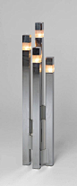 Gaetano Sciolari; Chromed Metal and Lucite Floor Lamp, c1970.