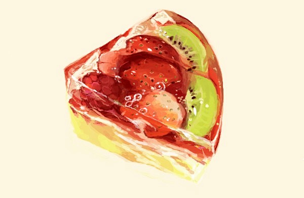 美食 甜品 蛋糕 手绘 插画…_来自懶懶...