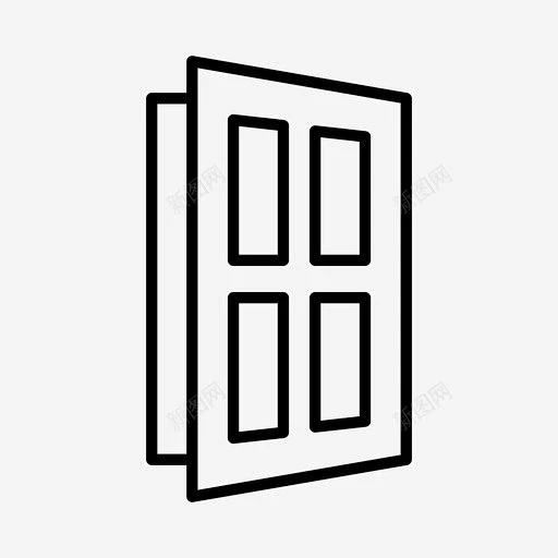 开门建筑门图标 免费下载 页面网页 平面电商 创意素材-花瓣网