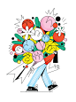 Flowers - justyna stasik illustration