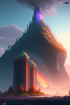 城堡#云墨北原创ai绘画，商用请私1346363063