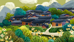 lorine·采集到插画｜场景