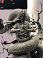 Orochimaru and Gaara , smile _z : I recently participated in the making of the statue of NARUTO ，Orochimaru and Gaara