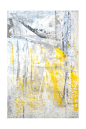 Grey and Yellow Abstract Art Painting Art Print by T30Gallery at eu.art.com