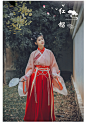 华姿仪赏红榴 原创设计汉服绣花红色交领齐腰女装秋冬新品 非古装-tmall.com天猫
