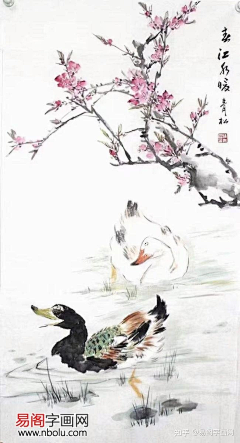 画画即自由采集到蒲青松（浅）