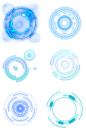 蓝色科技光圈素材