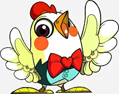 手绘可爱歌唱小鸡免抠素材 创意素材 png素材