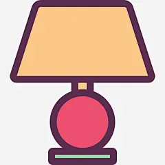卡通台灯免抠素材_新图网 https://ixintu.com 卡通 台灯 平面 手绘