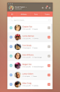 contact list  see: http://dribbble.com/shots/876515-Search-for-friends-list?list=searches=notifications: 