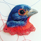 # #paintedbunting #bird #embroidery #embroideryart #embroiderydesign #handembroidery #handmade #brooch #natureinspired #stitching #stitchersofinstagram #needleandthread #needleart #needlework #birdlovers #etsystore #etsysellersofinstagram