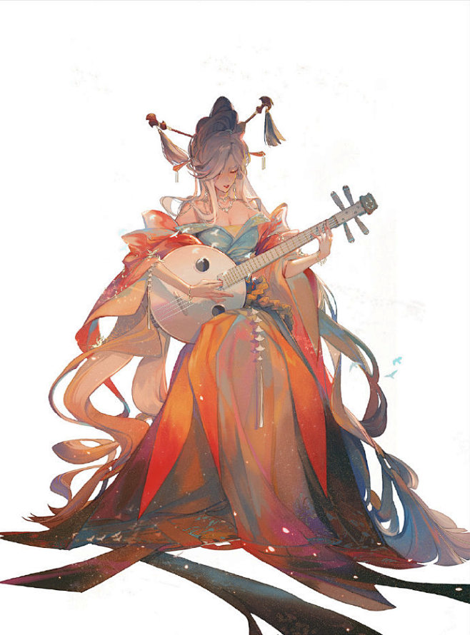 受#天朝妖怪图鉴#的邀请画了雨师妾。 ——“现在的我，和以前相比，是不是也面目全非了呢……” #长安幻世绘# @长安幻世绘
