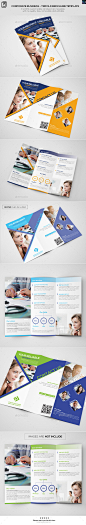 Corporate Business Trifold Brochure Template Preview