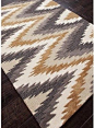 Jaipur Brio Bargello Transitional Tribal Pattern Polyester Tufted Rug - modern - rugs - Hayneedle@北坤人素材