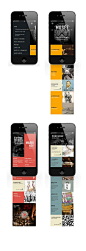 Orsay Museum by Jeremy Perrot-Minnot, via Behance, great way to display mobile design