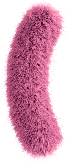 Pink 3D Fluffy Symbo...