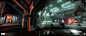 DOOM - Lazarus Medical Room, Felix Leyendecker : From Doom (2016): Lazarus – Medical Room. I did the final worldbuilding and decal pass in this area, based off an initial pass by Dorian Gorski and Pontus Wahlin. Concept by Colin Geller. Lighting by Tony G