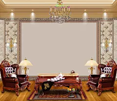 家居红木海报背景高清素材 效果图 页面网页 平面电商 创意素材