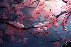 桃花花朵花枝壁纸素材图片背景