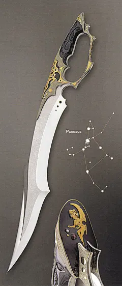 实用素材-Knife and sword_铁皮人插画