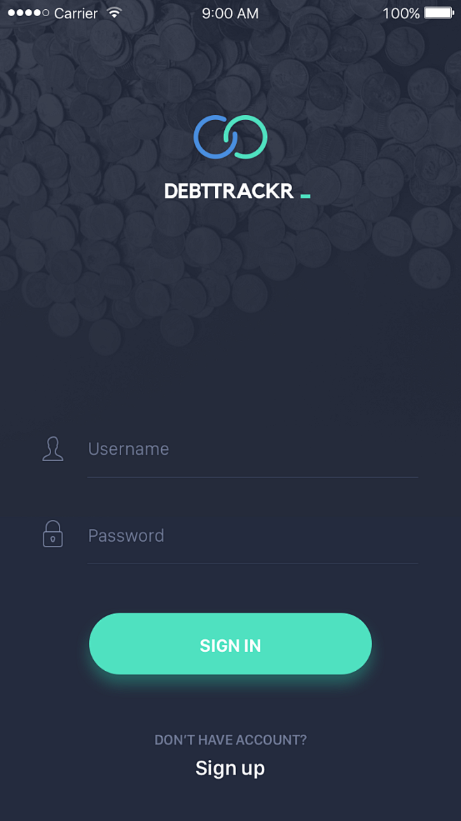 Debttrackr   sign in