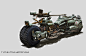 Moto for sniper, Longque Chen : This is the combat armoured motobike for the sniper. The pilot is fully covered by the armour, and the front part can add extra sniper cannon system.