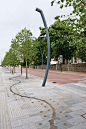 Shared space Ashford - water feature, surface treament favouring pedestrian, tactile pavingTreament Favours, Water Features, Tactile Pave, Shared Spaces, Surface Treament, Spaces Ashford, Favours Pedestrian