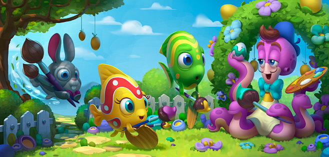 Fishdom illustration...