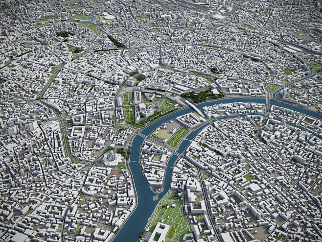 3D city moscow -