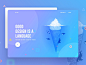 Visual Language new trend bubble ux ui template typography gradient color creative design google gmail