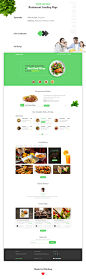 Food Lounge - Restaurant Landing Page on Behance