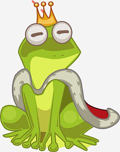 手绘青蛙王子免抠素材 png素材