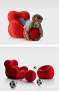 The UP Chair: Now For Kids! - The new UPJ is a mini replica of Gaetano Pesce’s 1969 classic for B&B Italia: