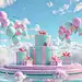 创意场景原创礼品盒电商模型