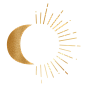 【知识星球：地产重案】@上山打草 ⇦点击查看金色质感阳光欧式太阳月亮星星元素形状图案抽象AI矢量插画素材
