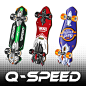 Qspeed Skateboard design, mole wang