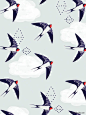 Free Printable Swallow Print and Gift Box Template