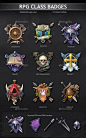 RPG Class Badges by REXARD | GraphicRiver