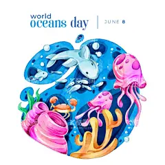 海洋节海报  - 源文件下载【酷图网】海洋节海报,海浪,海水,海底世界,螃蟹,水母,海草,鱼群,卡通海洋生物,海洋生物插画,卡通鱼,手绘鱼,鱼插画,鱼插图,鱼剪影,曲线,曲线背景,线条,线条背景,波浪背景,波浪线,条纹背景,几何背景,海浪背景,大海,大海元素,大海素材,大海背景,海洋元素,海洋素材,海洋背景,蓝色曲线