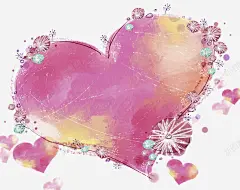 情人节主题心形边框 页面网页 平面电商 创意素材