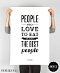 Graphic Design poster, Julia Child, Printable File, Vintage Retro Quote Art, Cooking print - $6