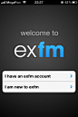 exfm UI 登录注册 (Login & Register)