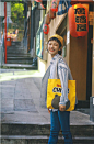 韩国ulzzang童趣卡通汉堡薯条 帆布包手提包手挎包卡通环保袋-淘宝网