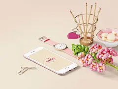 唯美的女性护肤品&amp;文具VI设计展示模型（Mockups）PSD下载［20GB＋］