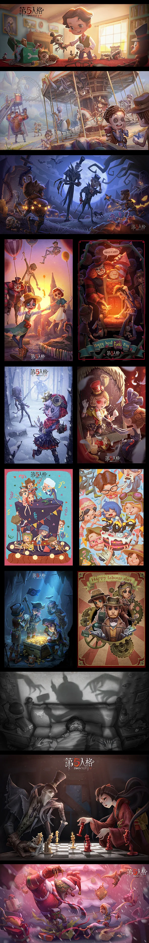 {游戏系列}网易 第五人格（场景，角色，UI）-花瓣网